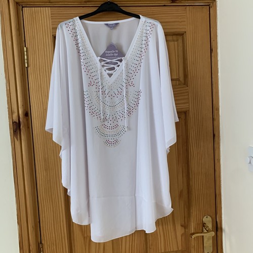 Michele hope white kaftan with - white,