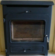Inset stove log burner quality Portway chrome fittings CASH/COLLECTION ONLY