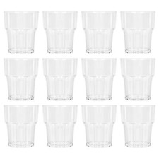 12x 260ml Reusable Plastic