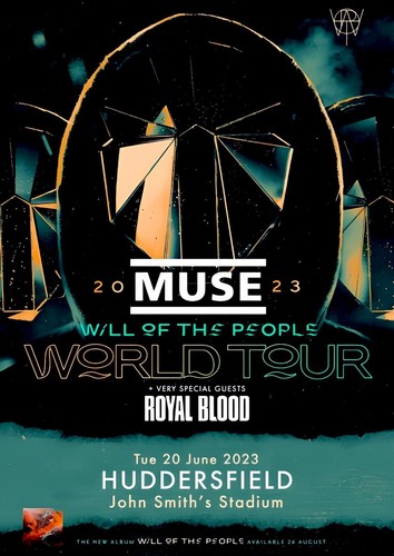 Muse tour huddersfield - a4, uk
