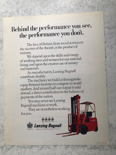 1976 programme advert lansing - 1976,