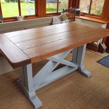 Farmhouse Refectory Dining Table with/without Benches DELIVERY DURING JANUARY