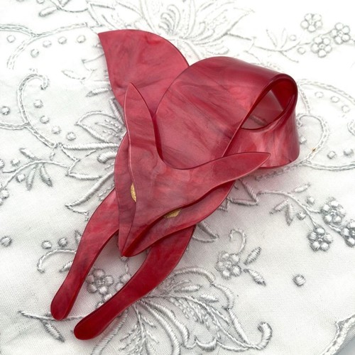 Lea stein style fox brooch - fox,