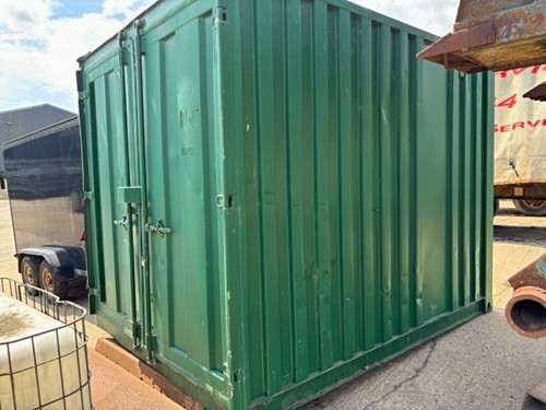 Green steel lockable shipping - steel,