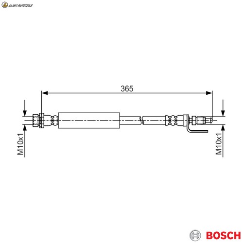 Brake hose 987 481 703 - 987, for