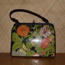 1950’s Black with Flowers