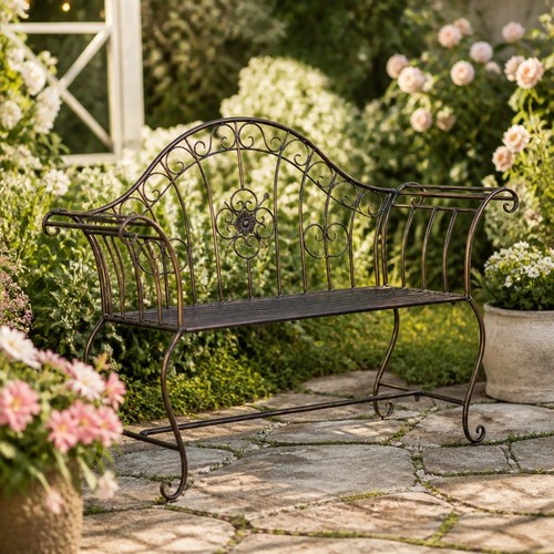 Seat vintage garden bench - vintage,