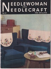 Needlewoman & Needlecraft magazine No. 61 - Embroidery, knitting inc transfer