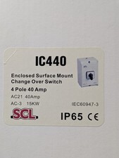 SCL IC440 40AMP 4 POLE IP65