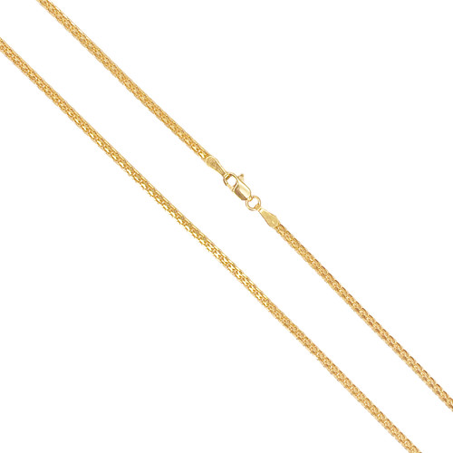 22ct yellow gold flat chain - gold,