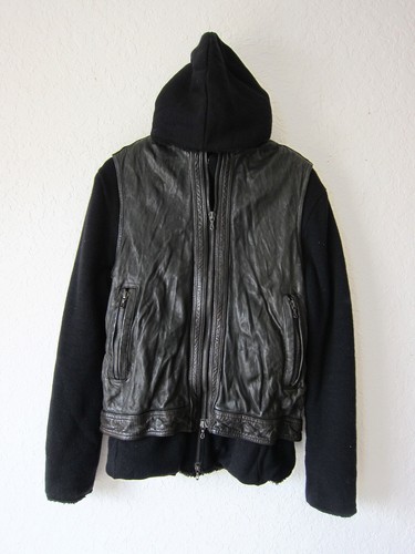 Shellac hooded leather - leather, combo