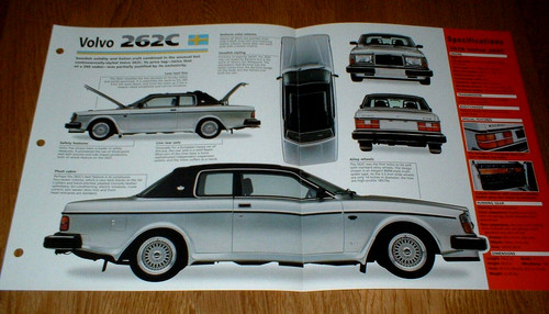 1978 volvo 262c spec sheet - spec,