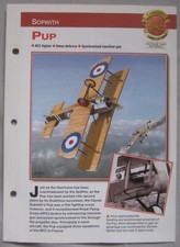Aircraft of the World Card 55 , Group 14 - Sopwith Pup