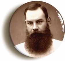 WG GRACE CRICKET BADGE BUTTON