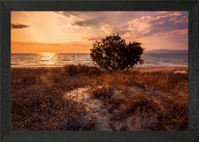 Holiday sunset in Greece