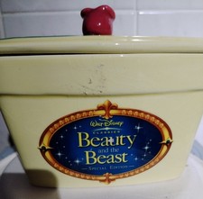 Pottery Butter Dish. Clover. Beauty And The Beast Theme