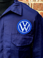 Retro badged zip front navy - zip,
