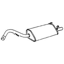 Exhaust Tail Pipe With Back