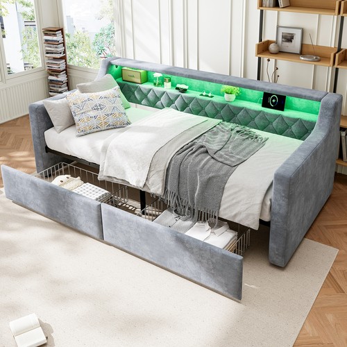 Upholstered bed 3ft single - 3ft,
