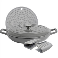 Cast Iron Shallow Casserole