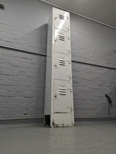 Vintage Industrial Key Locking Tower Lockers