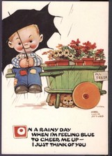 Modern MABEL LUCIE ATTWELL Postcard: "To Cheer Me Up, I Just Think of You"