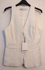 Bershka White Fitted Waist