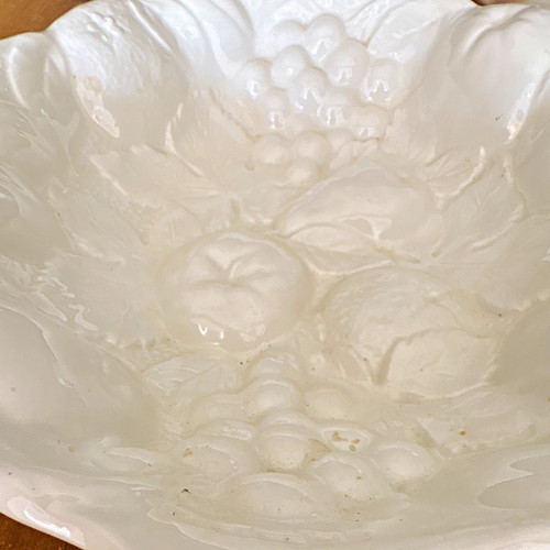 White ceramic round bowl - bowl, with