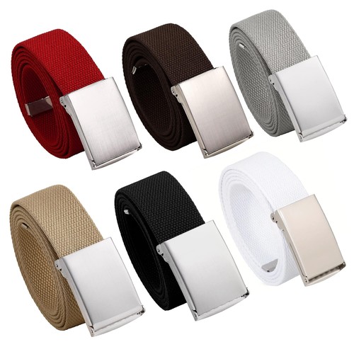 Unisex canvas webbing belt - unisex,