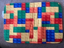 Kids Lego bricks Play Mat velour feel none slip Children toys mini rug 16” x 23”