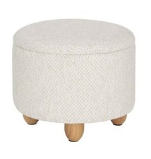 Storage Pouf Upholstered Stool
