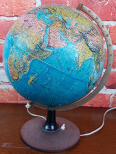 Vintage Scan-Globe Illuminated World Globe Type D – Needs Rewiring – Retro Decor