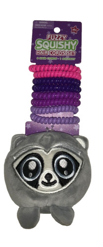 Fuzzy squishy hair cords set - cords, 8