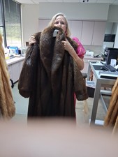 Authentic beaver fur coat