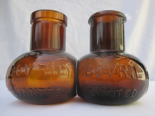 Large amber 8oz - amber, vintage