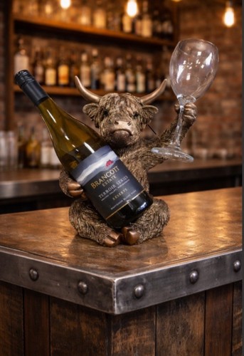 Highland cow wine bottle - highland,