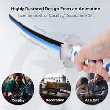 Cold Demon Katana 41 Inch Anime Replica Durable Perfect for Cosplay FOR AUCTION