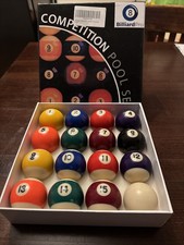 Very Good Condition Billiard Pro 8. Competition 2 Set with 1 7/8 Cue Ball