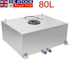 20 Gallon 80L Aluminum Racing Drift Fuel Cell Tank With Cap Foam Outside UK