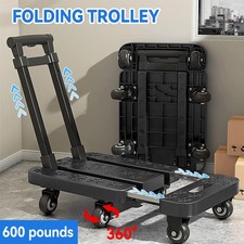 270KG Folding Hand Cart Heavy Duty Sack Truck Dolly Platform Carrying Trolley