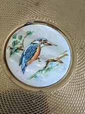 Vintage Kingfisher Stratton Power Puff Compact