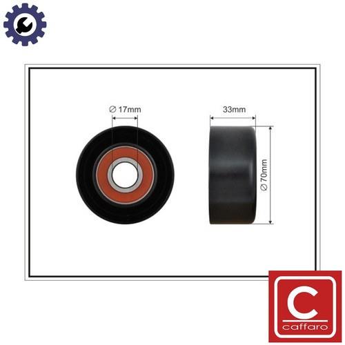 Tensioner pulley vribbed belt - vribbed,