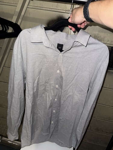 Men grey button - xl,