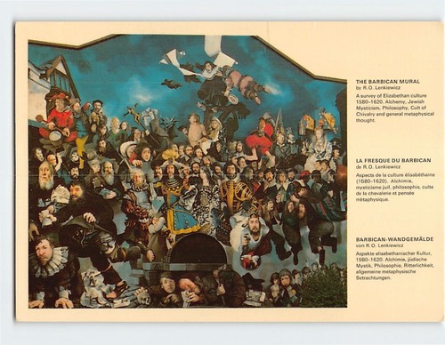 Postcard the barbican mural - postcard,