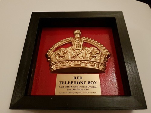 Red telephone box - cast, of