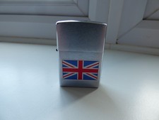 VINTAGE ZIPPO BRITISH FLAG J XV FROM OCT 1999 POCKET LIGHTER CASE ONLY