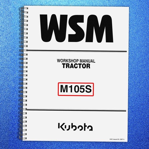 Kubota m105s tractor workshop - m105s,