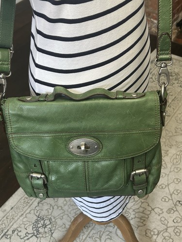 Fossil green leather maddox - fossil,