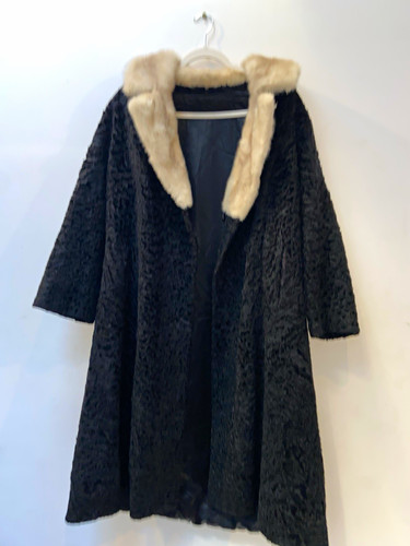 Unisex vintage black karakul - unisex,