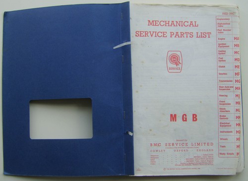 Mgb mechanical body - mgb,